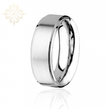 ST.PETERSBURG-1 Adet 8.60mm Genişlik Taşsız Çelik Alyans Yüzük LM-008/Erkek