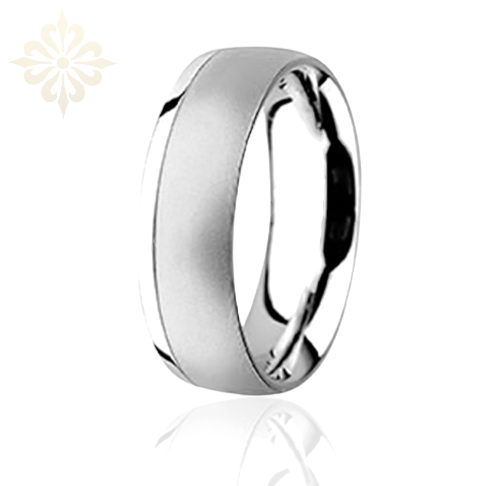 RIO dE JENARIO-1 Adet 7.80mm Genişlik Taşsız Çelik Alyans Yüzük LM-018/Erkek