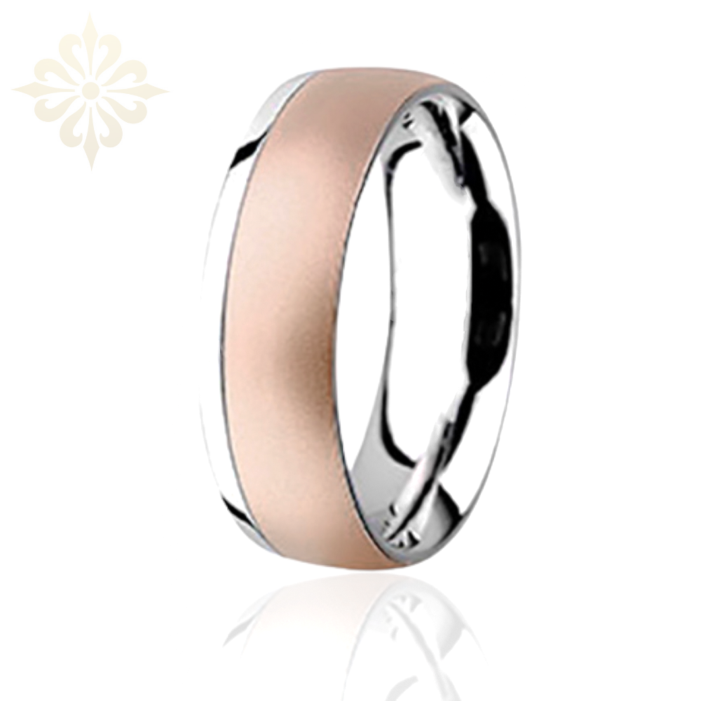 RIO dE JENARIO-1 Adet 7.80mm Genişlik Taşsız Çelik Alyans Yüzük LM-018/Erkek