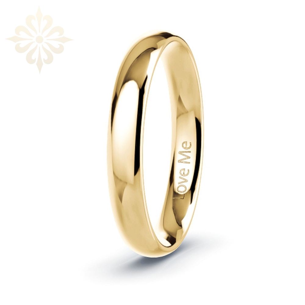 MARSILLE-1 Adet 4.mm Genişlik Mücevher Kalitesinde Parlak Kararmaz Unisex Çelik Alyans Yüzük LM-052/Erkek