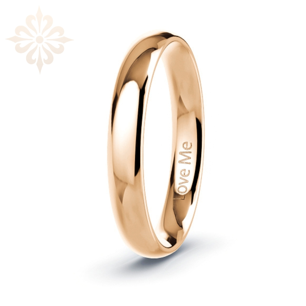 MARSILLE-1 Adet 4.mm Genişlik Mücevher Kalitesinde Parlak Kararmaz Unisex Çelik Alyans Yüzük LM-052/Erkek