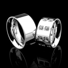 BODRUM-1 Adet 11.mm Genişlik Taşsız Çelik Alyans Yüzük LM-004/Erkek