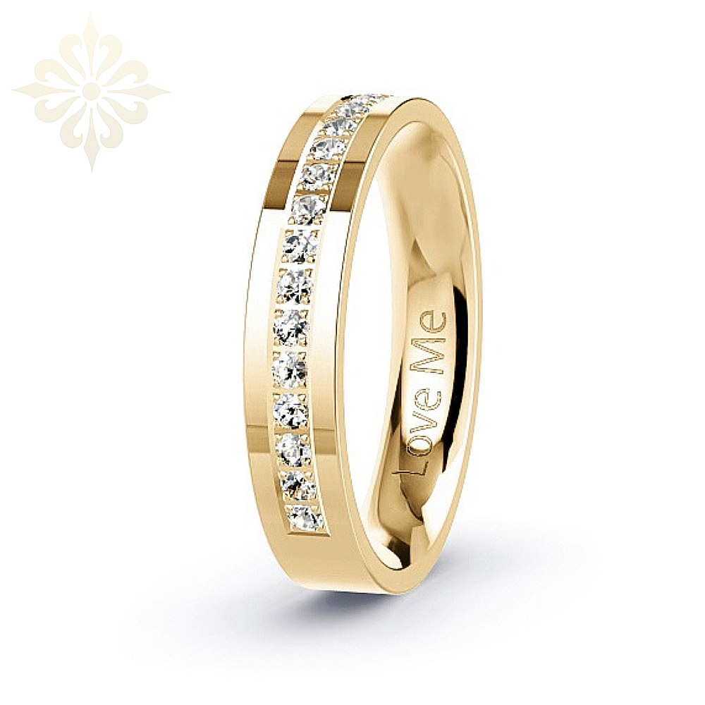 IBIZA-1 Adet  4.mm Genişlik Bombeli Klasik Alyans-Parlak Kararmaz Kadın Çelik Alyans Yüzük LM-0040/Kadın