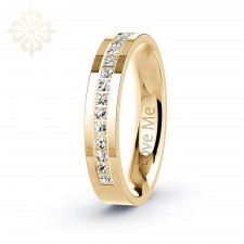 IBIZA-1 Adet  4.mm Genişlik Bombeli Klasik Alyans-Parlak Kararmaz Kadın Çelik Alyans Yüzük LM-0040/Kadın