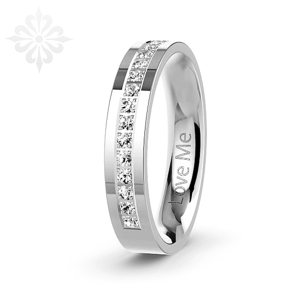 IBIZA-1 Adet  4.mm Genişlik Bombeli Klasik Alyans-Parlak Kararmaz Kadın Çelik Alyans Yüzük LM-0040/Kadın