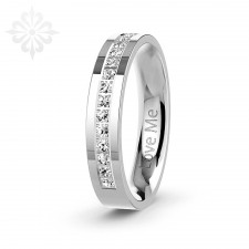 IBIZA-1 Adet  4.mm Genişlik Bombeli Klasik Alyans-Parlak Kararmaz Kadın Çelik Alyans Yüzük LM-0040/Kadın