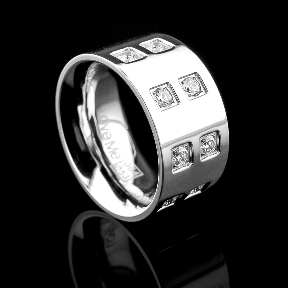 BODRUM- 2 Adet 11.mm Genişlik Çelik Alyans Yüzük 3 Renk Seçeneğiyle LM-004