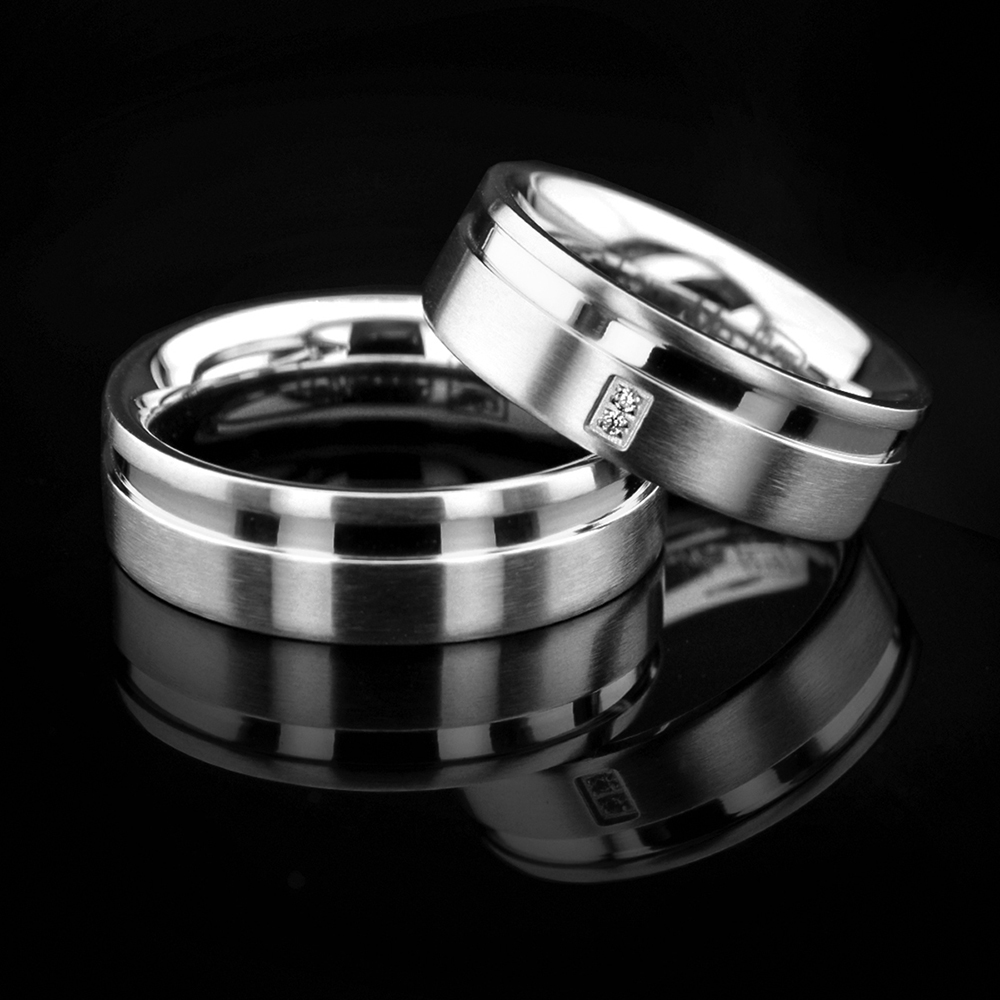 PHUKET 6.80 mm Parlak Kararmaz Çelik Alyans Yüzük | Love Me