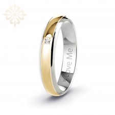 TOKIO-1 Adet 4.50mm Genişlik Mücevher Kalitesinde Parlak Kararmaz Kadın Çelik Alyans Yüzük LM-045/Kadın