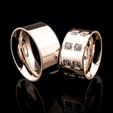 BODRUM-1 Adet 11.mm Genişlik Taşsız Çelik Alyans Yüzük LM-004/Erkek