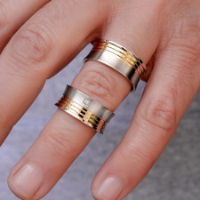 DUBROVNİK-1 Adet 9.90mm Genişlik Taşsız Çelik Alyans Yüzük LM-015/Erkek