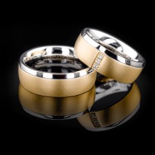 RIO dE JENARIO-1 Adet 7.80mm Genişlik Taşsız Çelik Alyans Yüzük LM-018/Erkek