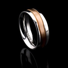 PRAGUE-1 Adet 7.80mm Genişlik Taşsız Çelik Alyans Yüzük LM-024/Erkek