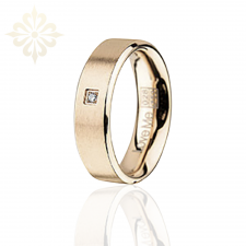 NEW YORK-1 Adet 5.90mm Genişlik Kadın Taşlı Çelik Alyans Yüzük LM-028/Kadın