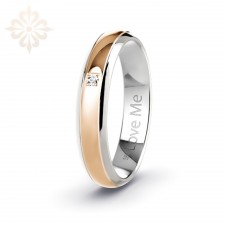 TOKIO-1 Adet 4.50mm Genişlik Mücevher Kalitesinde Parlak Kararmaz Kadın Çelik Alyans Yüzük LM-045/Kadın