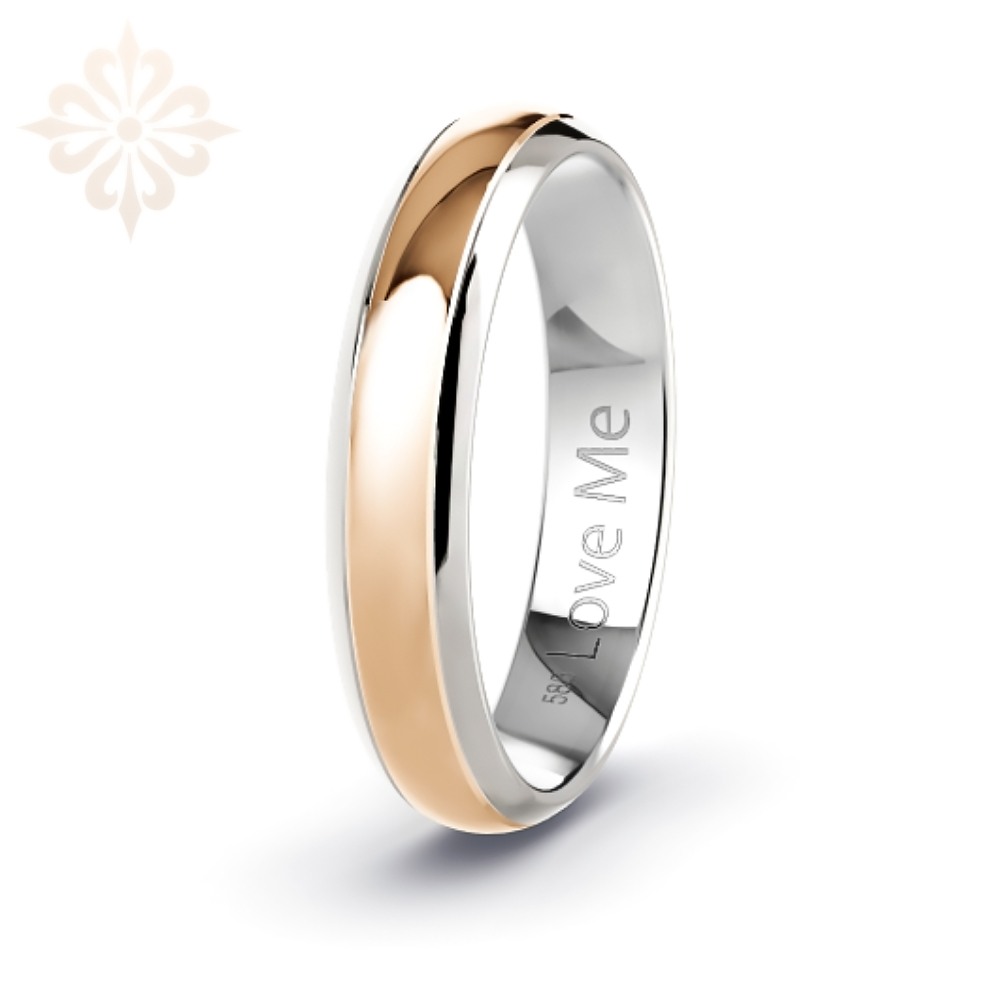 TOKIO-1 Adet 4.50mm Genişlik Mücevher Kalitesinde Parlak Kararmaz Unisex Çelik Alyans Yüzük LM-045/Erkek