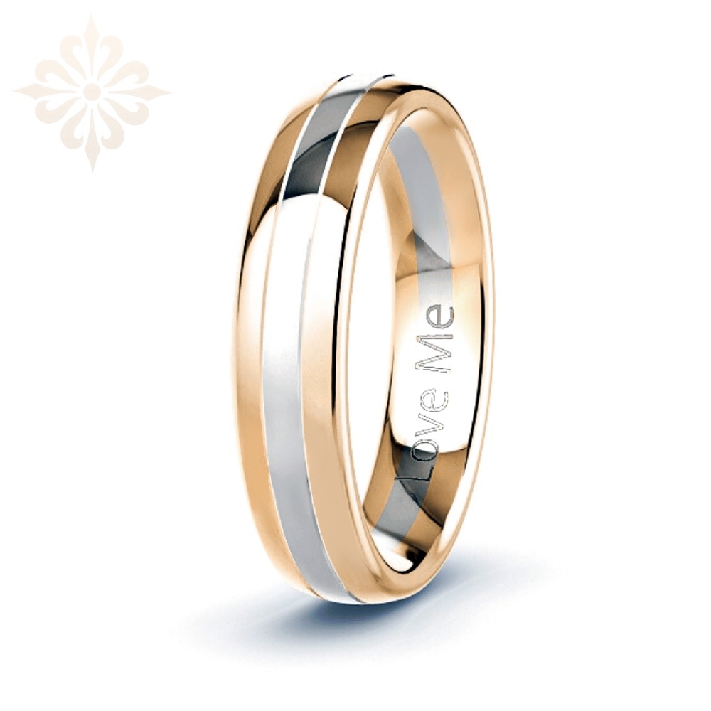 LISBON-1 Adet 6.mm Genişlik Mücevher Kalitesinde Parlak Kararmaz Taşsız Erkek Çelik Alyans Yüzük LM-050/Erkek