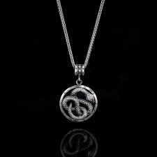 Unisex Gümüş Yılan Kolye