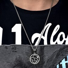 Unisex Gümüş Yılan Kolye