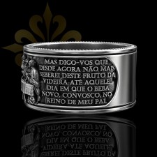 ANCONA – İsa Mesih Son Akşam Yemeği Unisex Oksitli Gümüş Yüzük | LMR-405