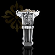 BUSAN – Aslan Motifli Erkek Yüzük | Oksitli Gümüş Yüzük | LMR-415