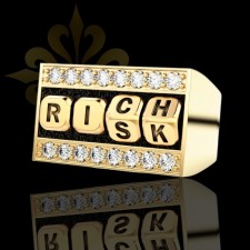 NEVADA – Risk & Zengin Temalı Erkek Yüzük | Gümüş Yüzük | LMR-430