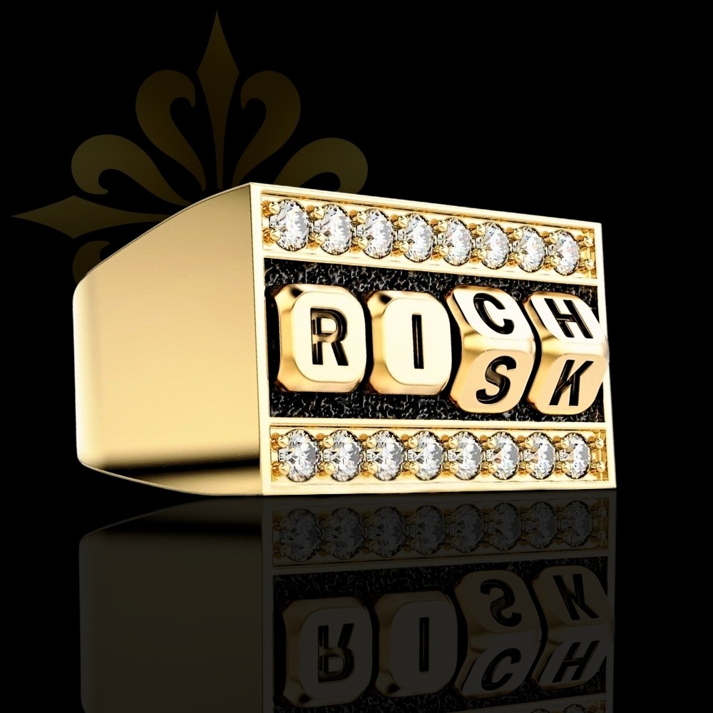 NEVADA – Risk & Zengin Temalı Erkek Yüzük | Gümüş Yüzük | LMR-430