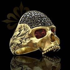 FRESNO – Modern Kurukafa Taşlı Erkek Yüzük | 925 Ayar Gümüş | LMR-436