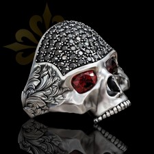 FRESNO – Modern Kurukafa Taşlı Erkek Yüzük | 925 Ayar Gümüş | LMR-436