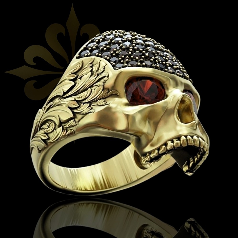 FRESNO – Modern Kurukafa Taşlı Erkek Yüzük | 925 Ayar Gümüş | LMR-436