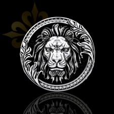 LEON – 925 Ayar Oxitli Aslan Figürlü Gümüş Erkek Yüzük | LMR-317